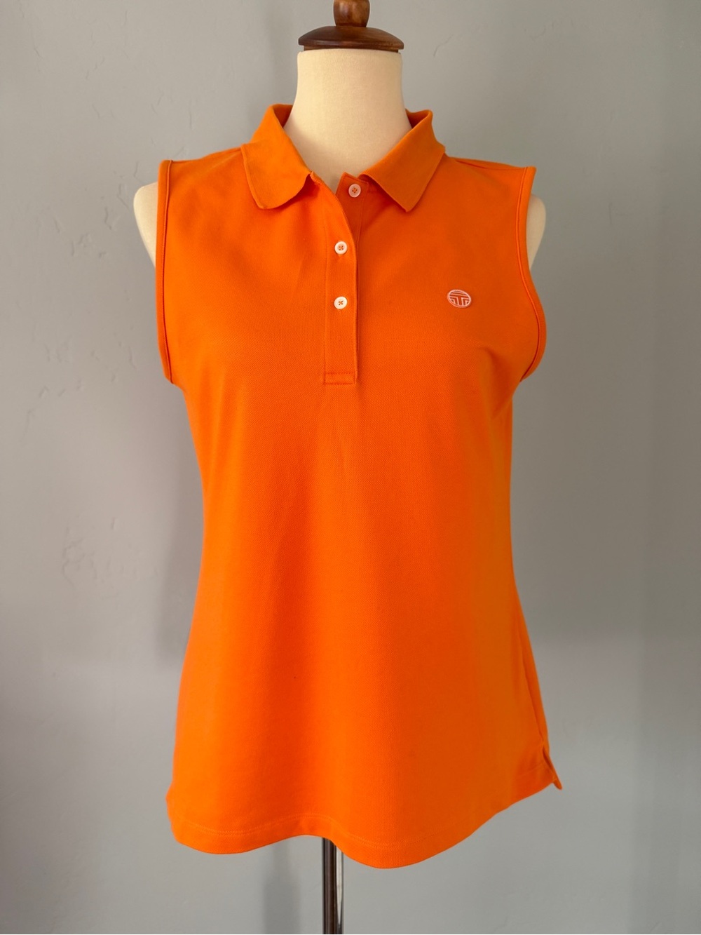 Tory Sport | Tory Burch - Sleeveless Polo Orange - Golf / Tennis Top
